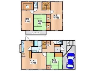 高槻市安岡寺町5丁目住宅の物件間取画像